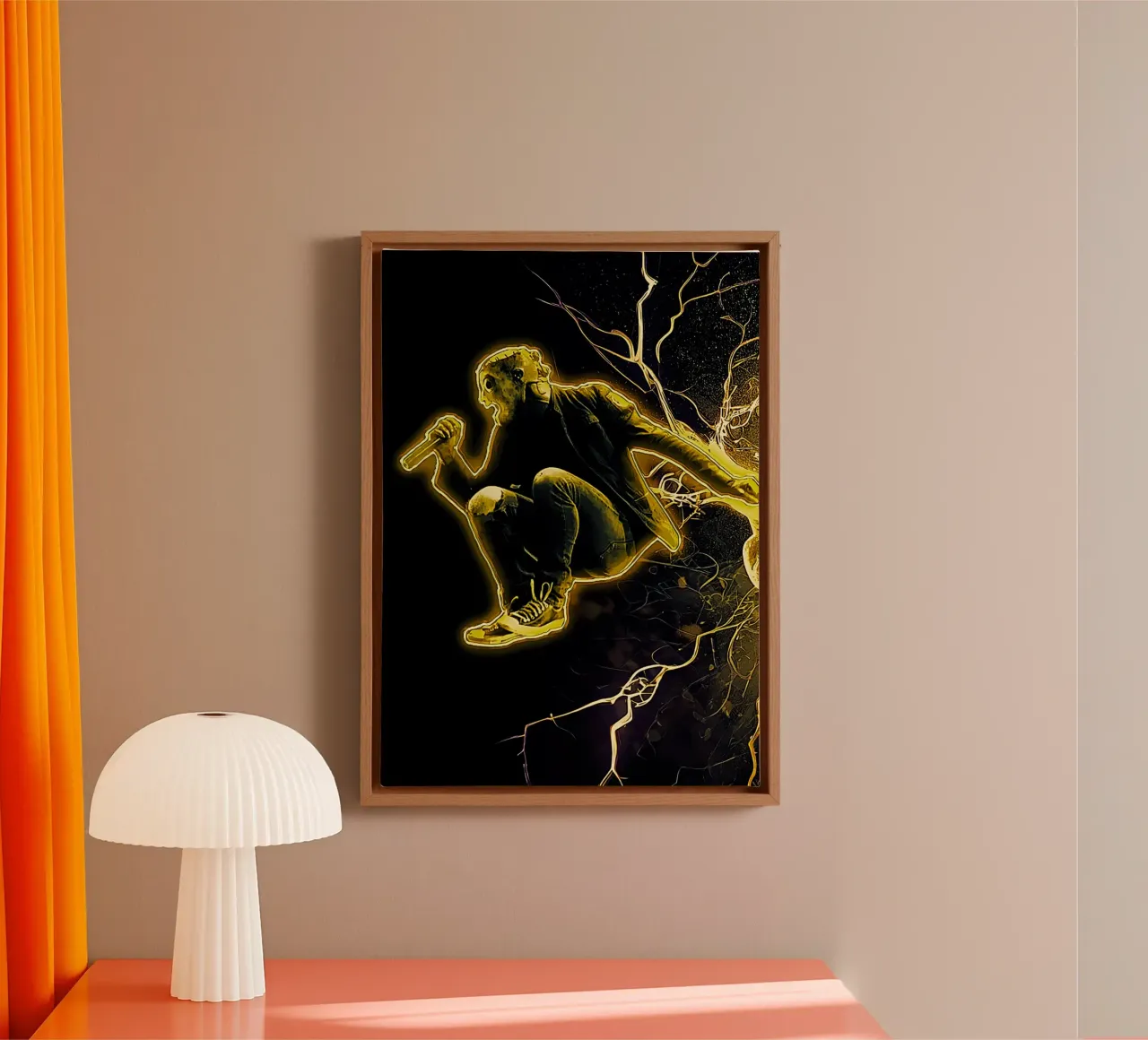 Corey sulla maschera tela con Cornice a cassetta da neonartroom