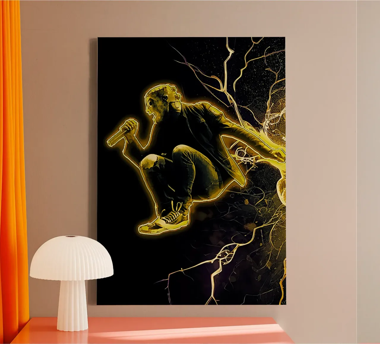Corey sulla maschera tela con Cornice a cassetta da neonartroom