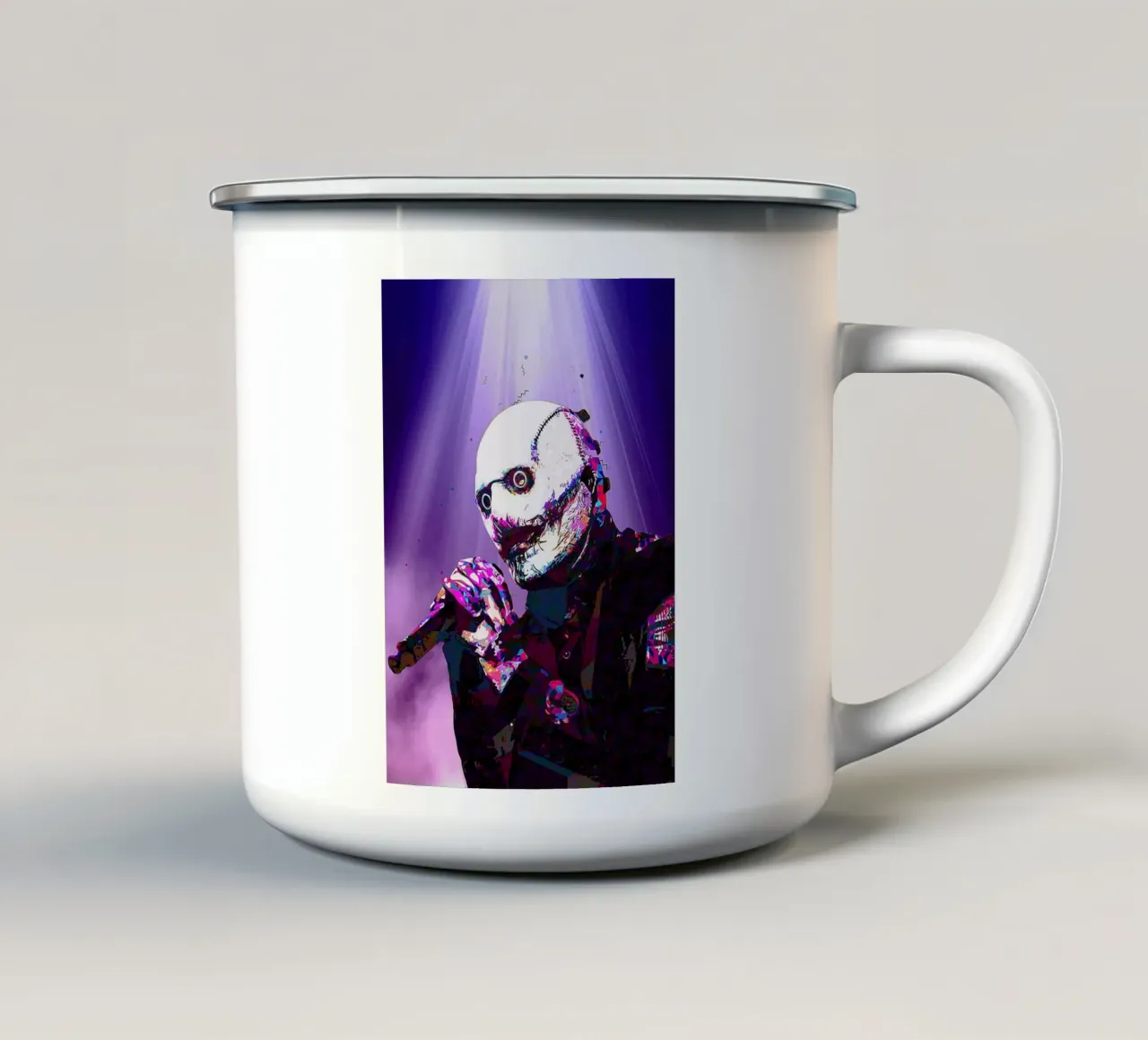 Numero otto tazza in smalto da neonartroom