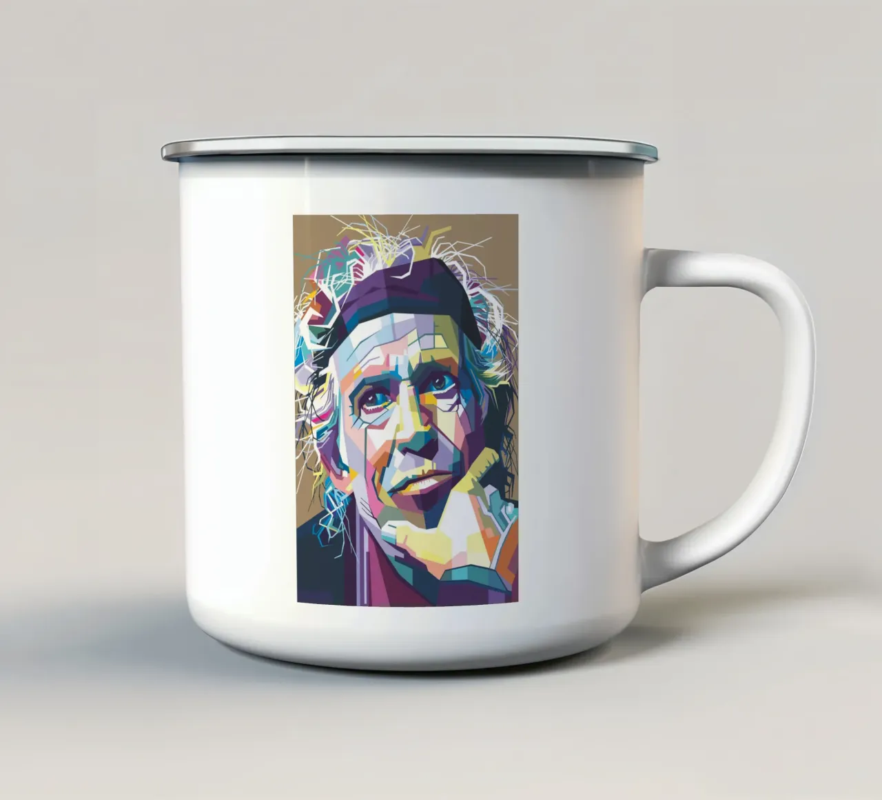 Il re dei ritmi tazza in smalto da Alkahfsmart
