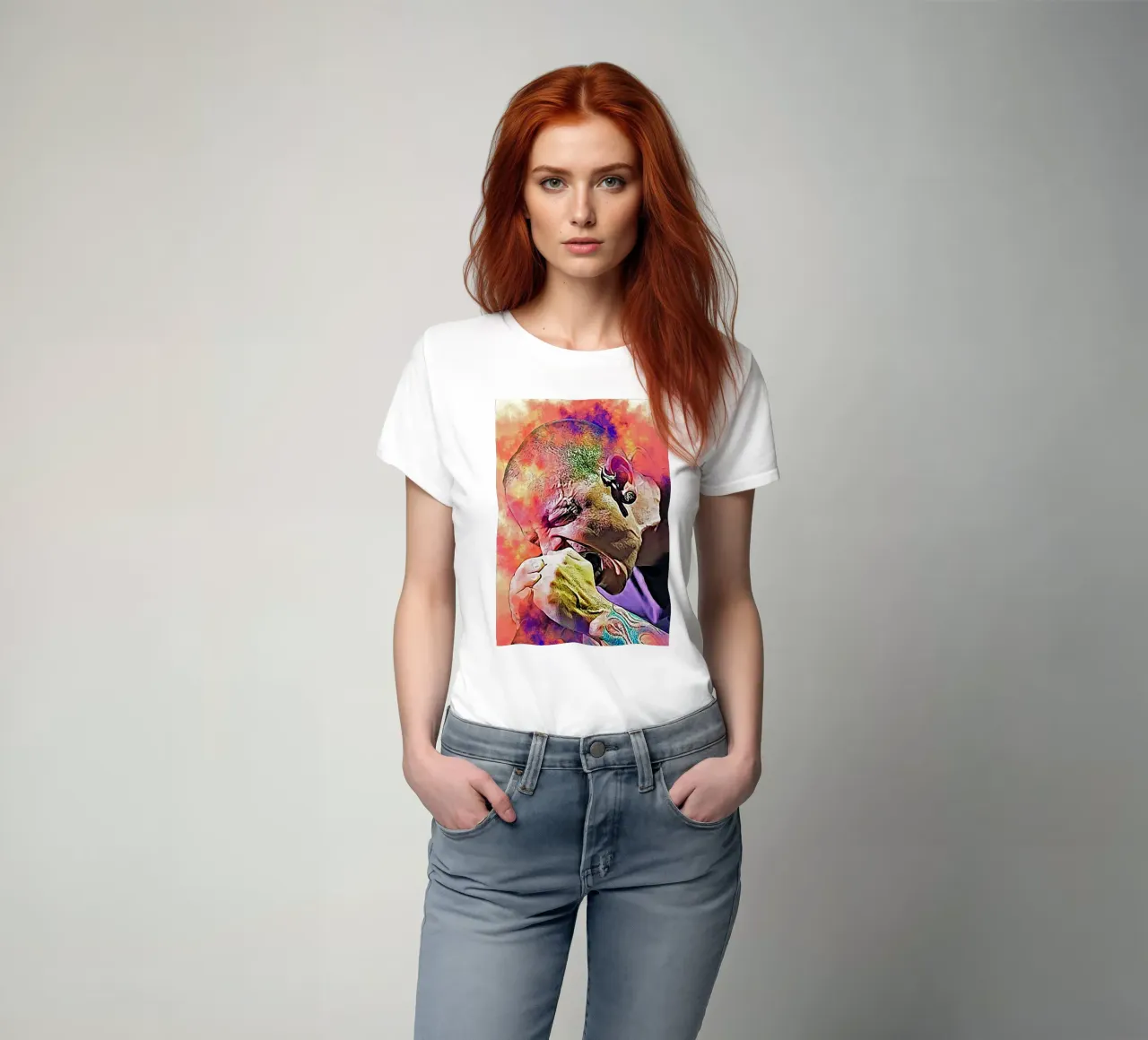 Chester su Scream t-shirt da neonartroom