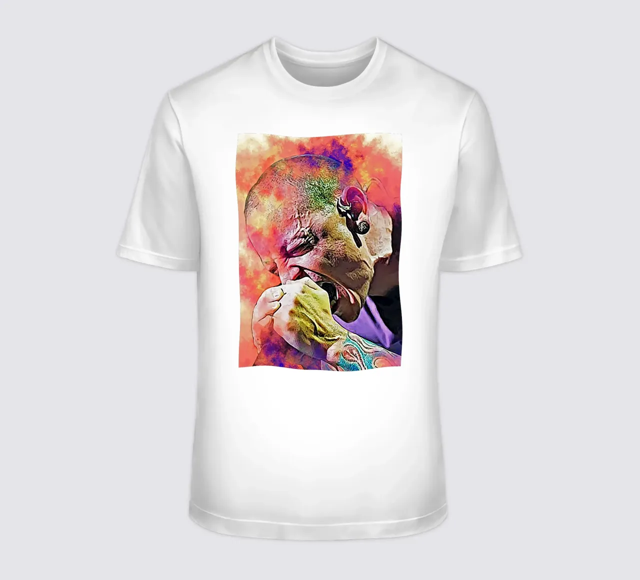 Chester su Scream t-shirt da neonartroom