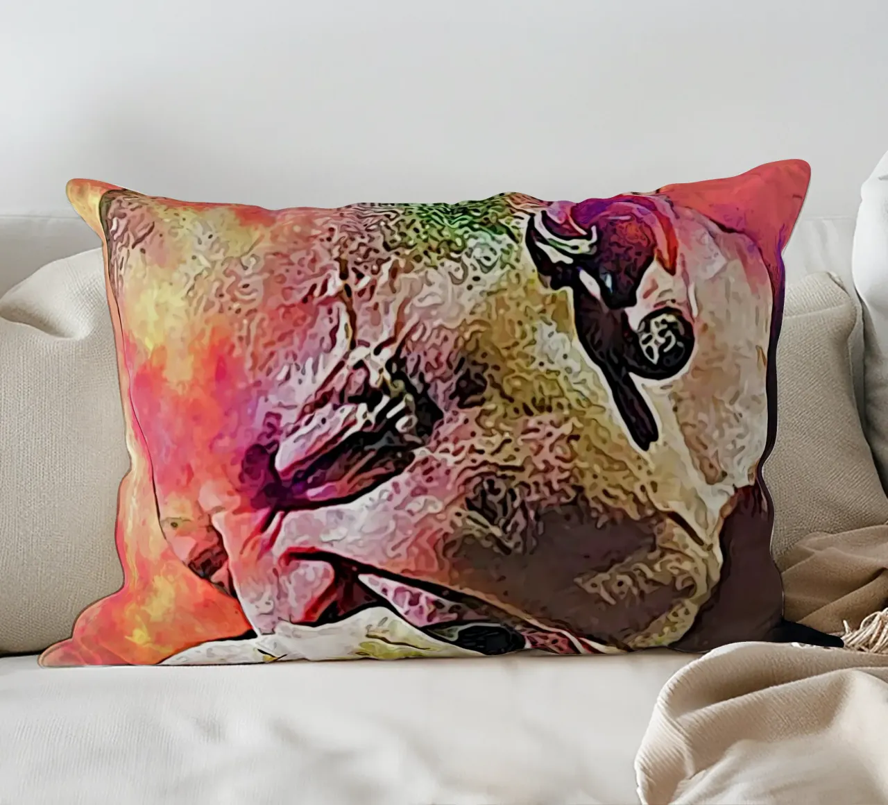 Chester su Scream cuscino da neonartroom