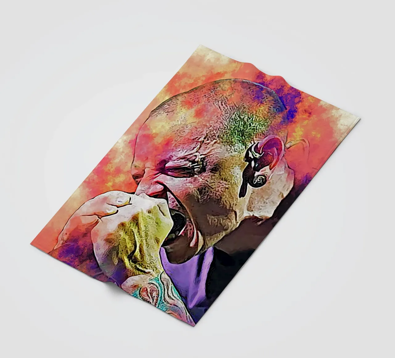 Chester su Scream coperta in pile da neonartroom