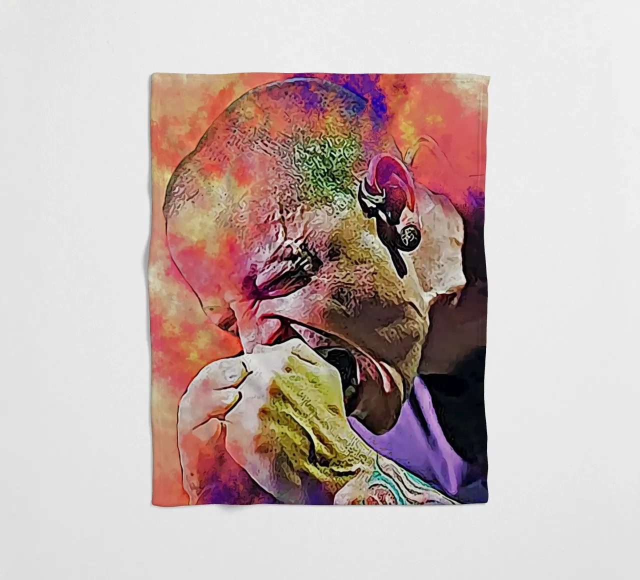 Chester su Scream coperta in pile da neonartroom