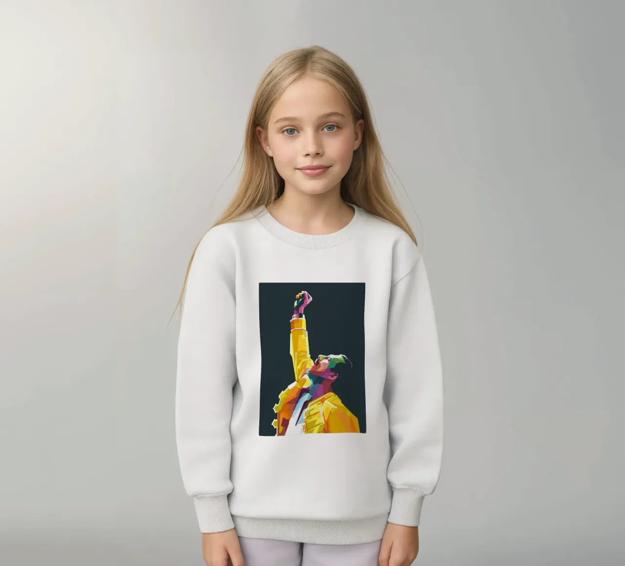 Freddie Mercury WPAP pop art felpa bambino da Alkahfsmart
