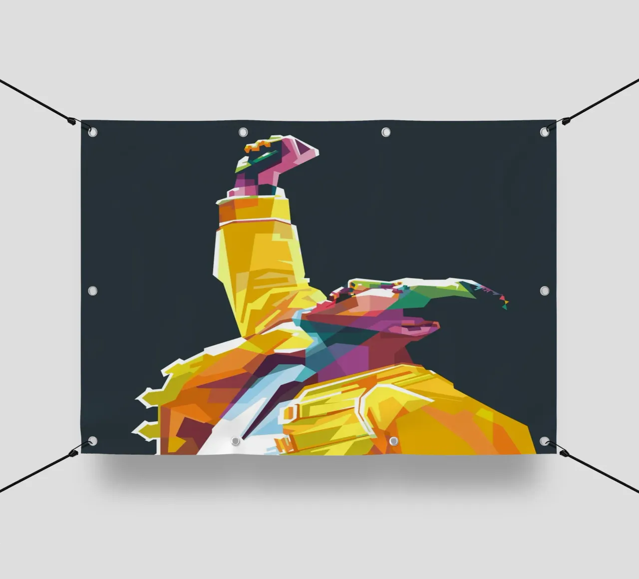 Freddie Mercury WPAP pop art telo in pvc da Alkahfsmart