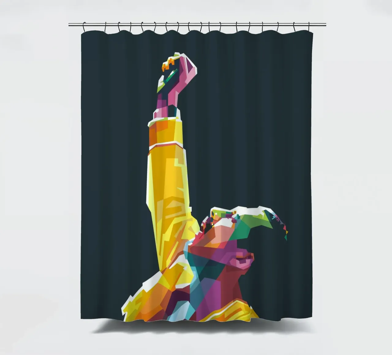 Freddie Mercury WPAP pop art tenda da doccia da Alkahfsmart