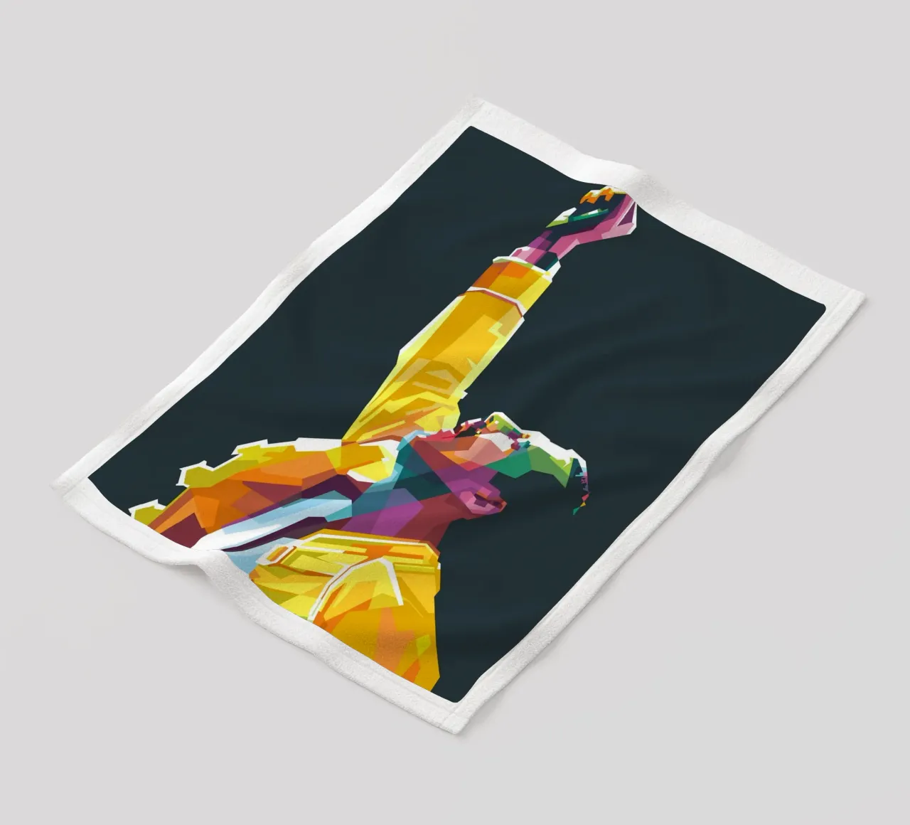 Freddie Mercury WPAP pop art coperta in pile da Alkahfsmart