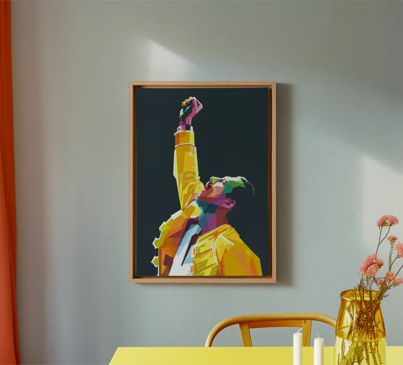 Freddie Mercury WPAP pop art tela da Alkahfsmart