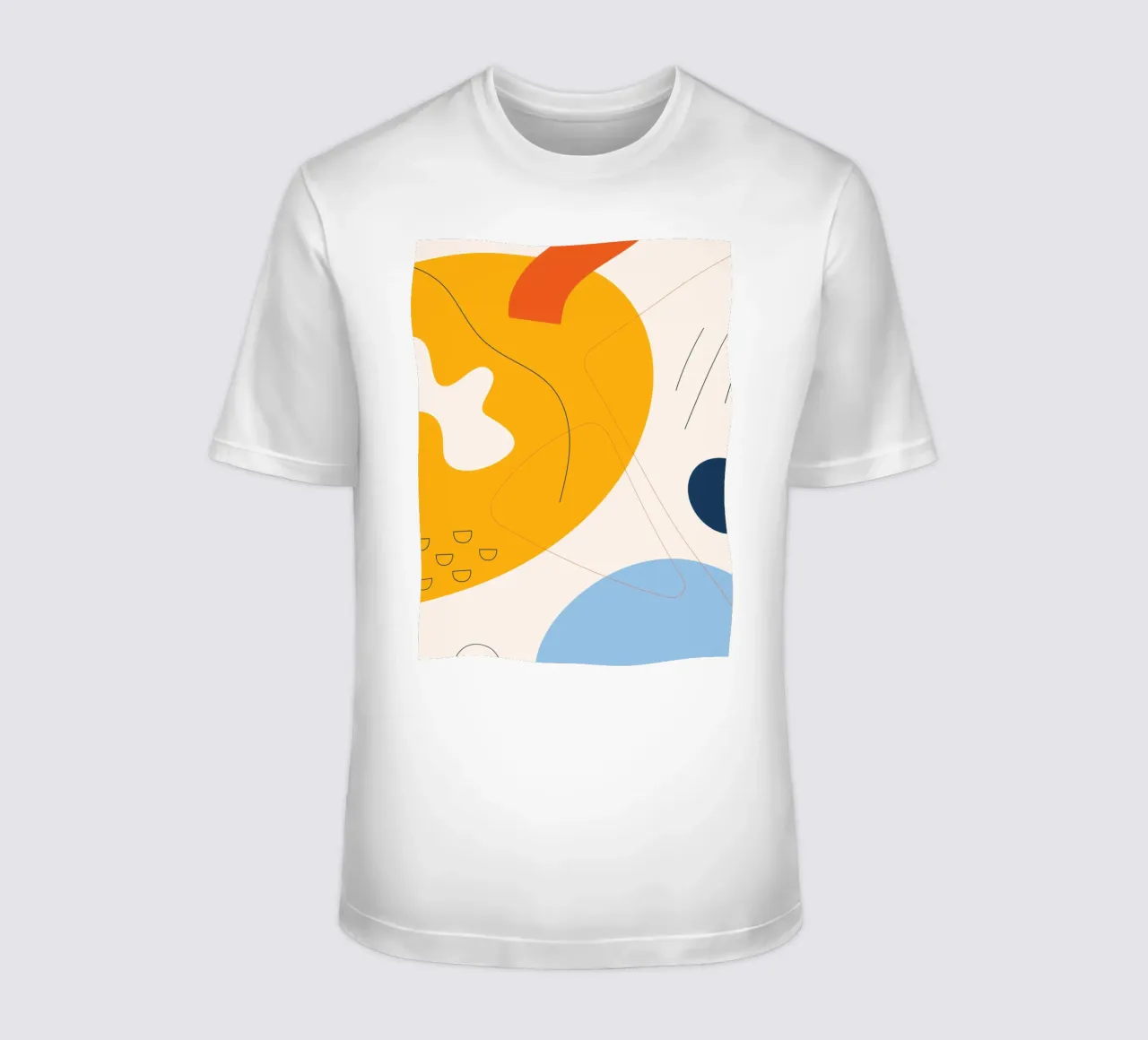 Art abstrait boho - jaune & bleu t-shirt de Whole©