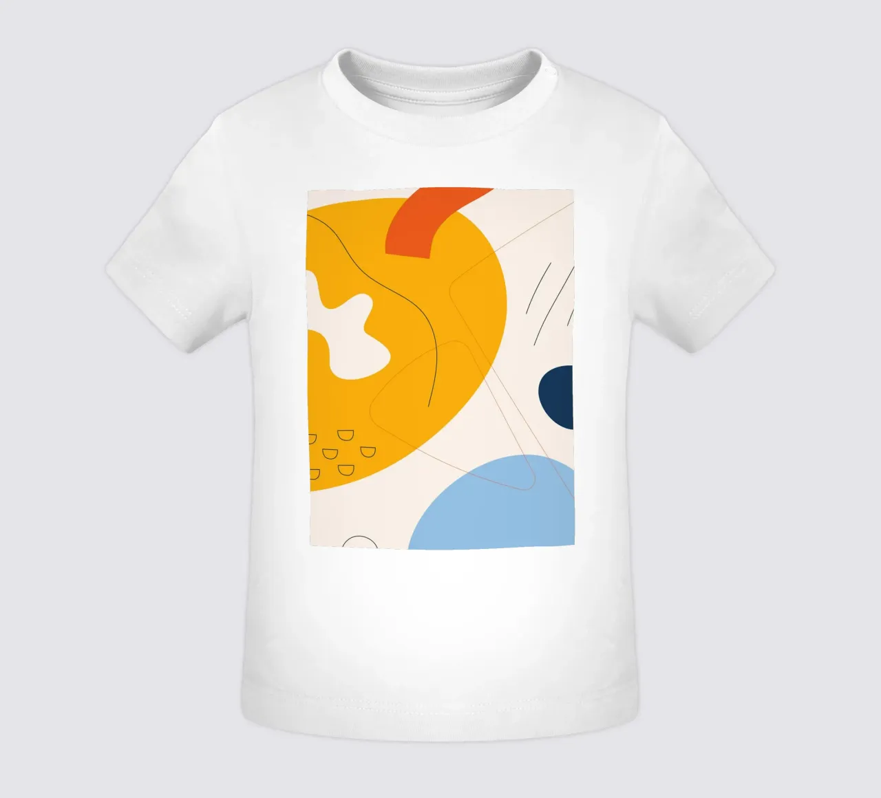 Art abstrait boho - jaune & bleu t-shirt pour bébé de Whole©