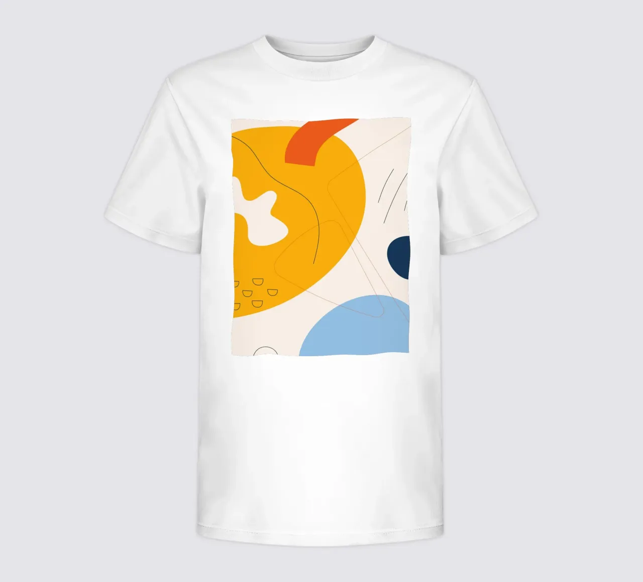 Art abstrait boho - jaune & bleu t-shirt enfant de Whole©