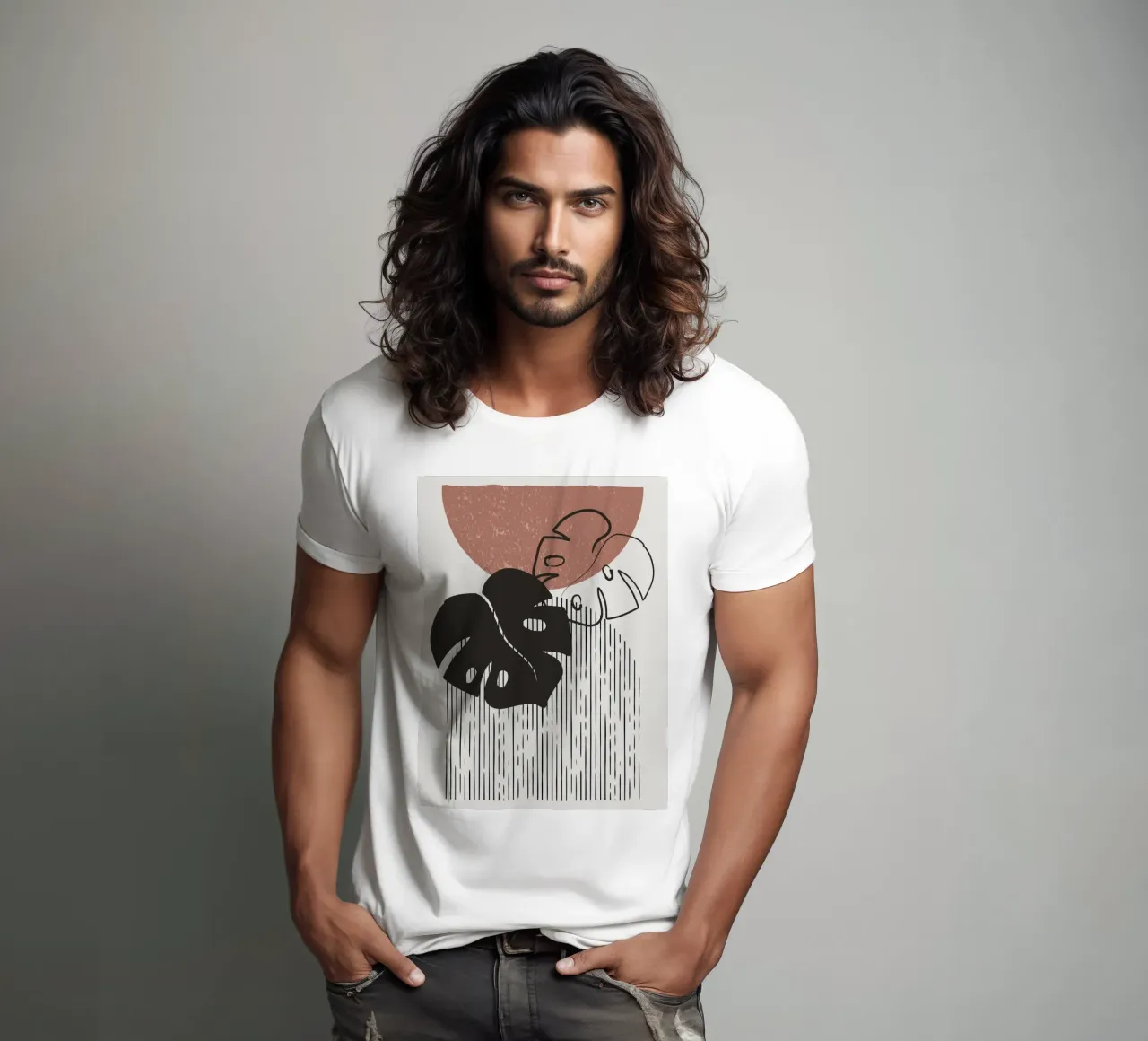 Design per piante Boho - Monstera Minimal t-shirt da Whole©