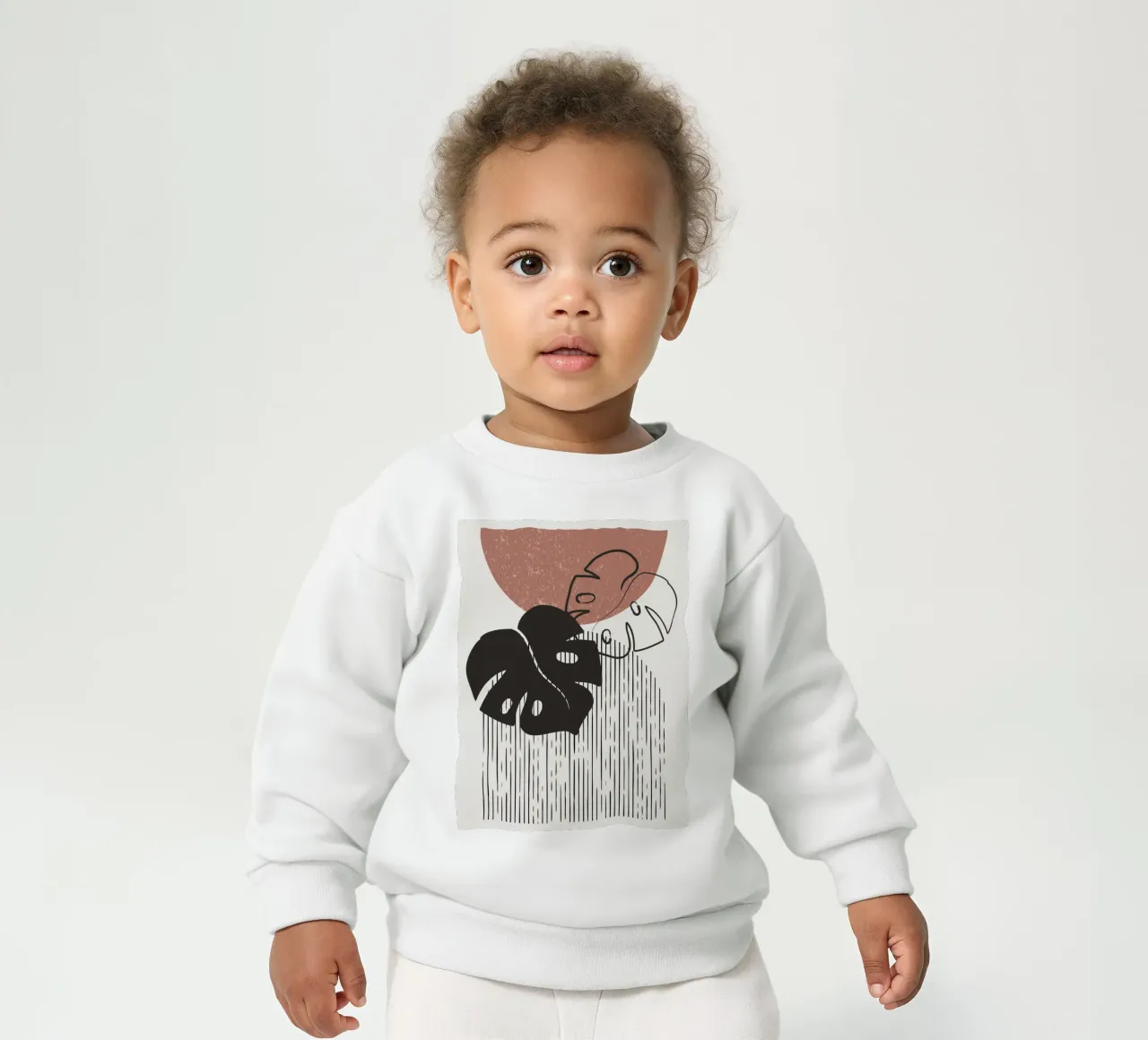 Design per piante Boho - Monstera Minimal felpa neonato da Whole©