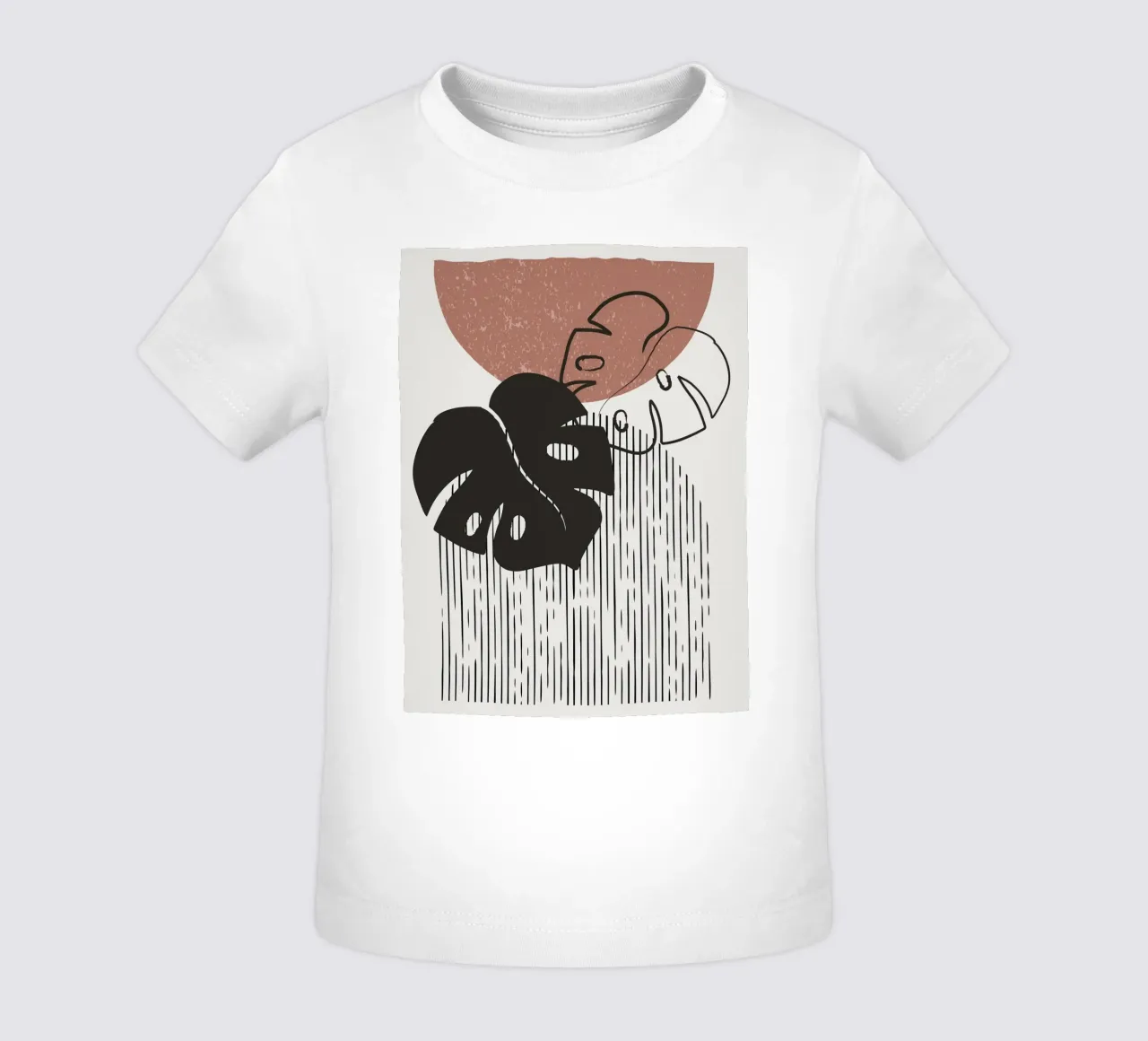 Design per piante Boho - Monstera Minimal maglietta neonato da Whole©