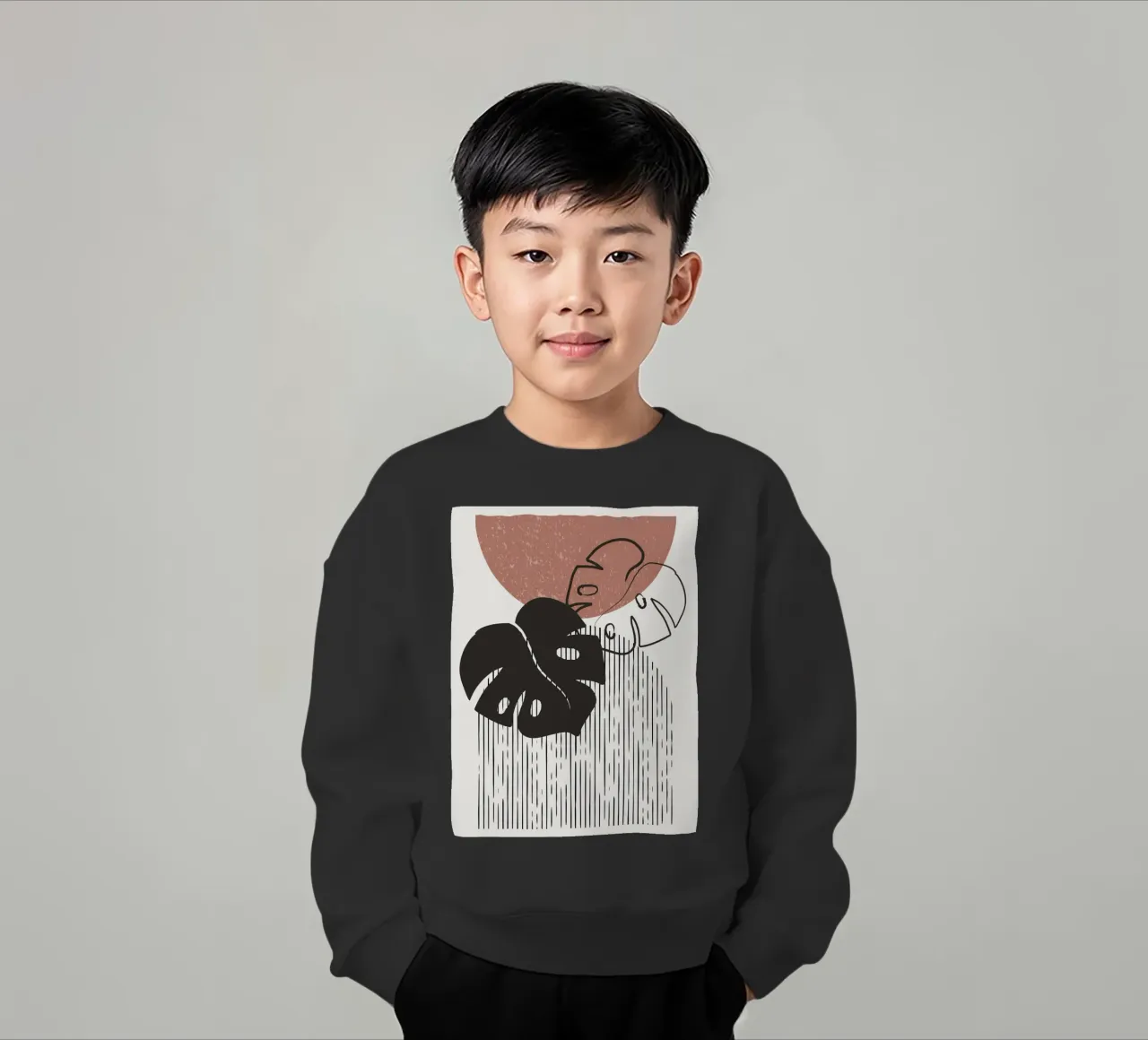 Design per piante Boho - Monstera Minimal felpa bambino da Whole©