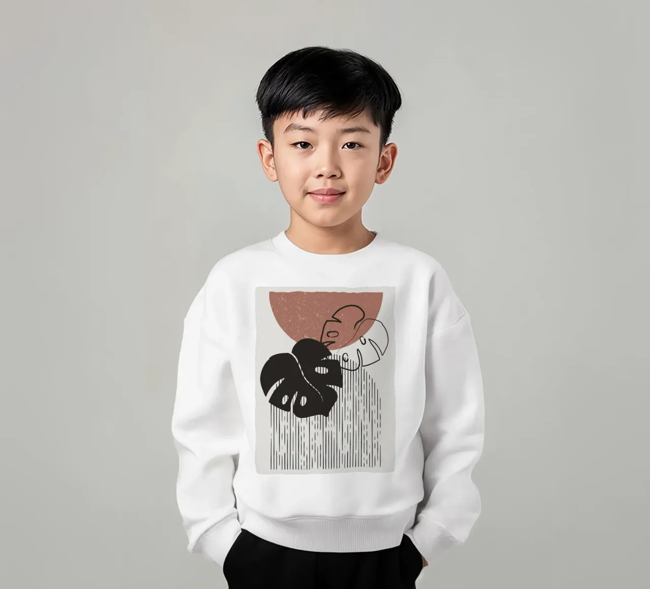 Design per piante Boho - Monstera Minimal felpa bambino da Whole©