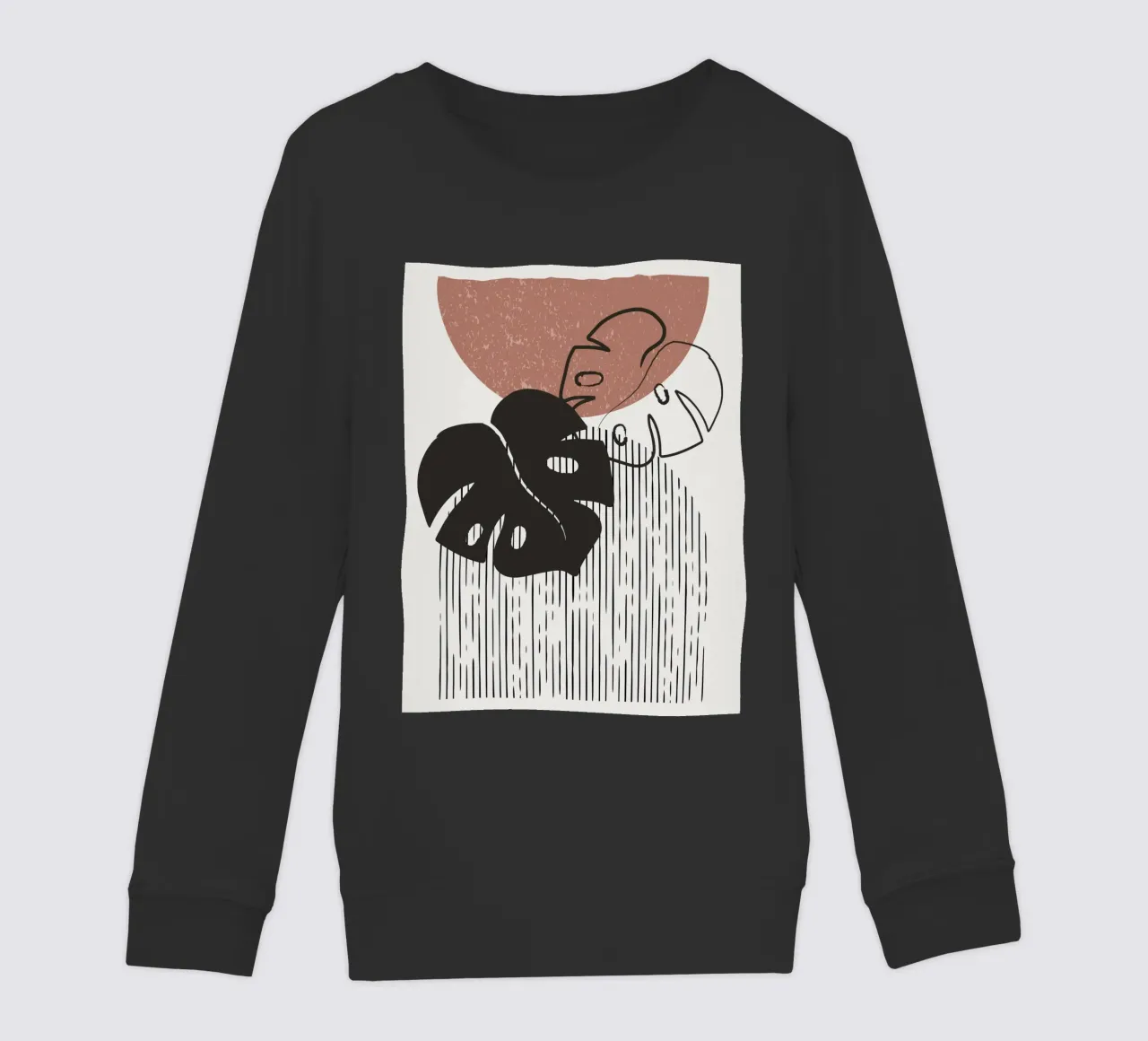 Design per piante Boho - Monstera Minimal felpa bambino da Whole©