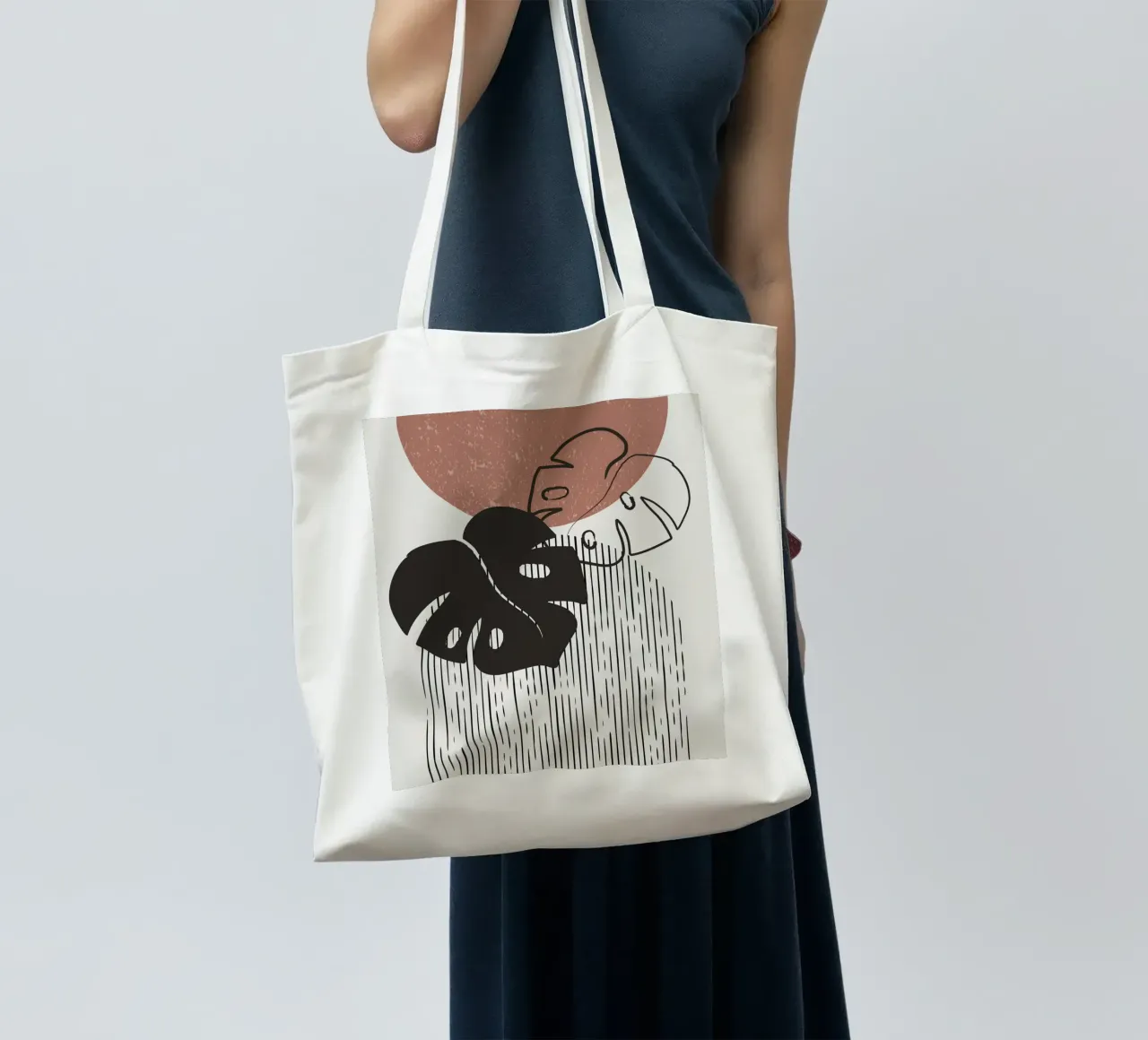 Design per piante Boho - Monstera Minimal borsa in juta da Whole©
