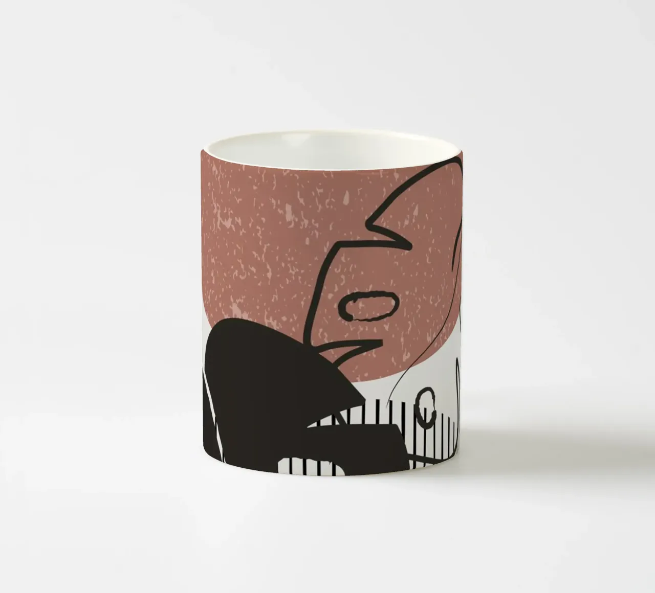 Design per piante Boho - Monstera Minimal tazza in ceramica da Whole©