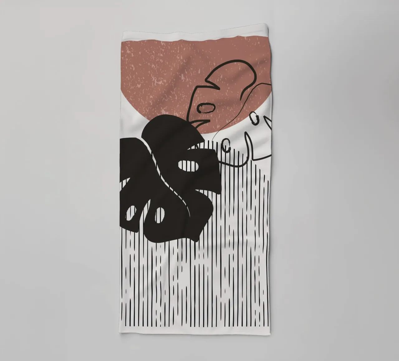 Design per piante Boho - Monstera Minimal asciugamano da bagno da Whole©