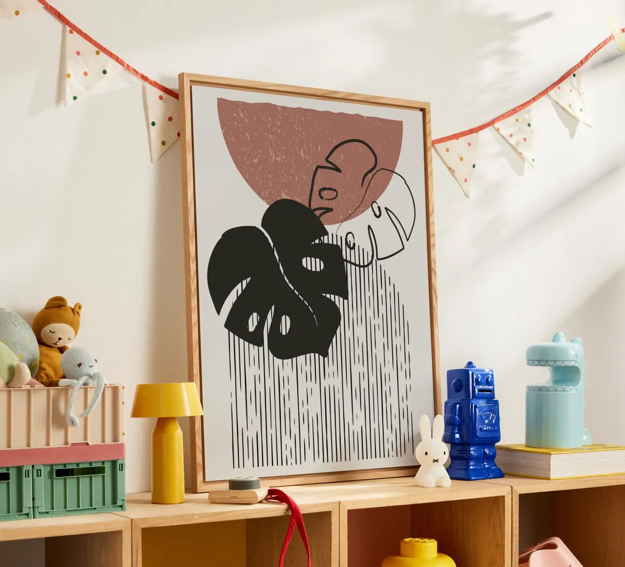 Design per piante Boho - Monstera Minimal plexiglass da Whole©