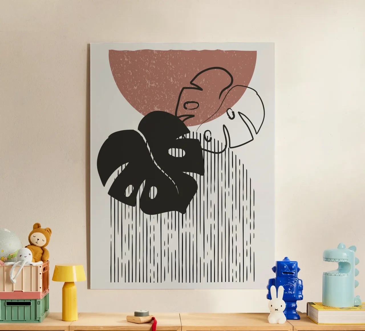 Design per piante Boho - Monstera Minimal plexiglass da Whole©