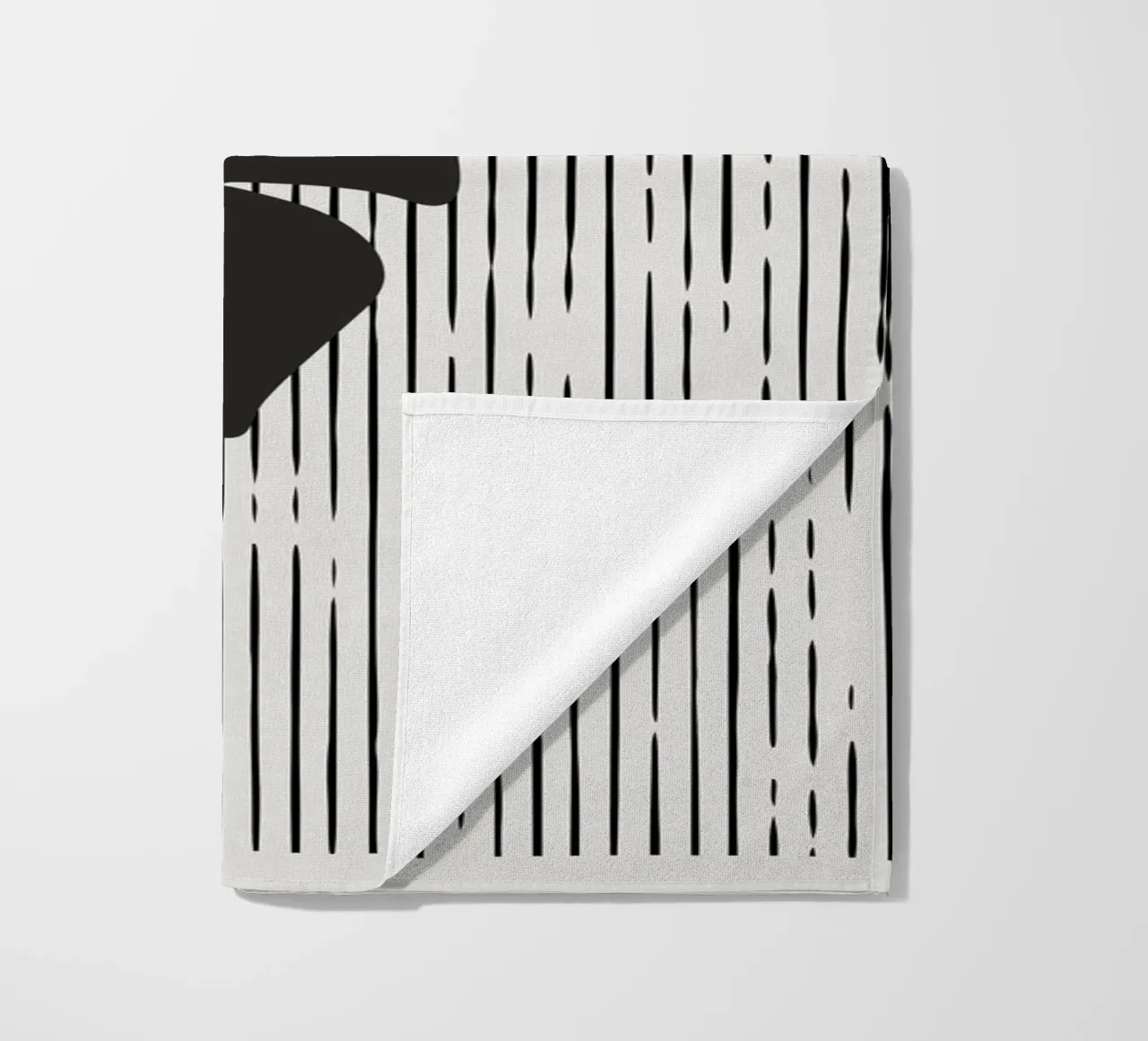 Design de plantes boho - Monstera Minimal serviette de plage de Whole©