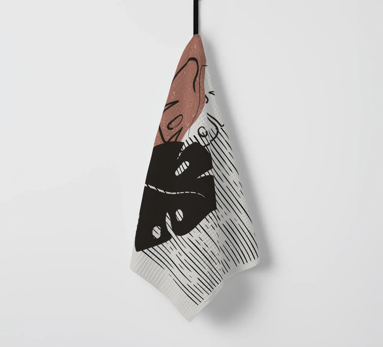 Design per piante Boho - Monstera Minimal canovaccio da cucina da Whole©