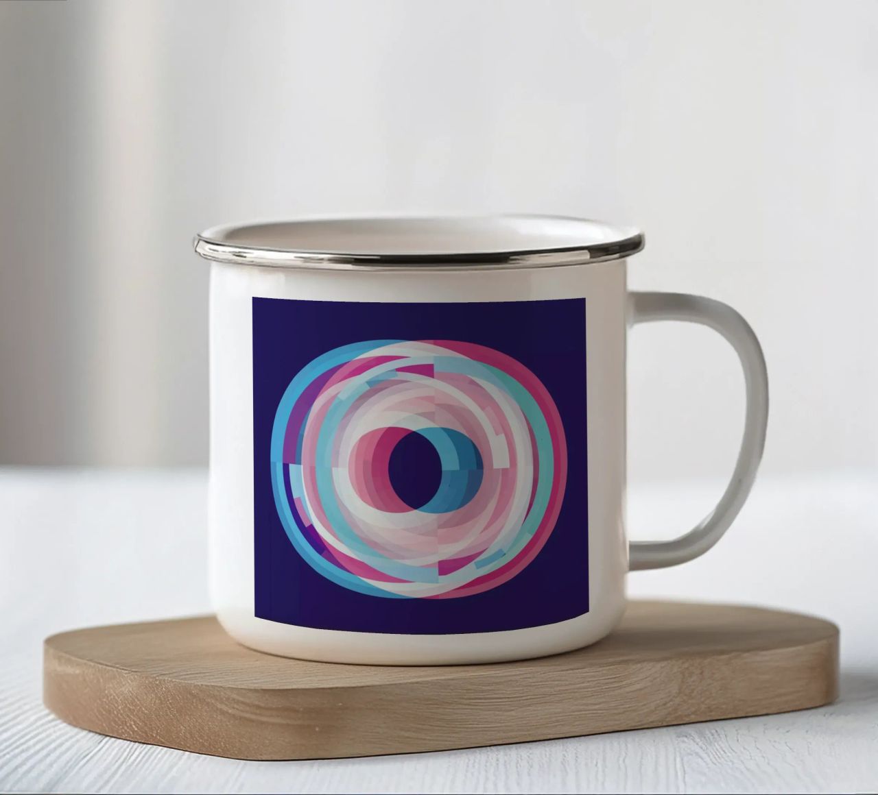 Symphony In Blue tazza in smalto da JaySan Studio