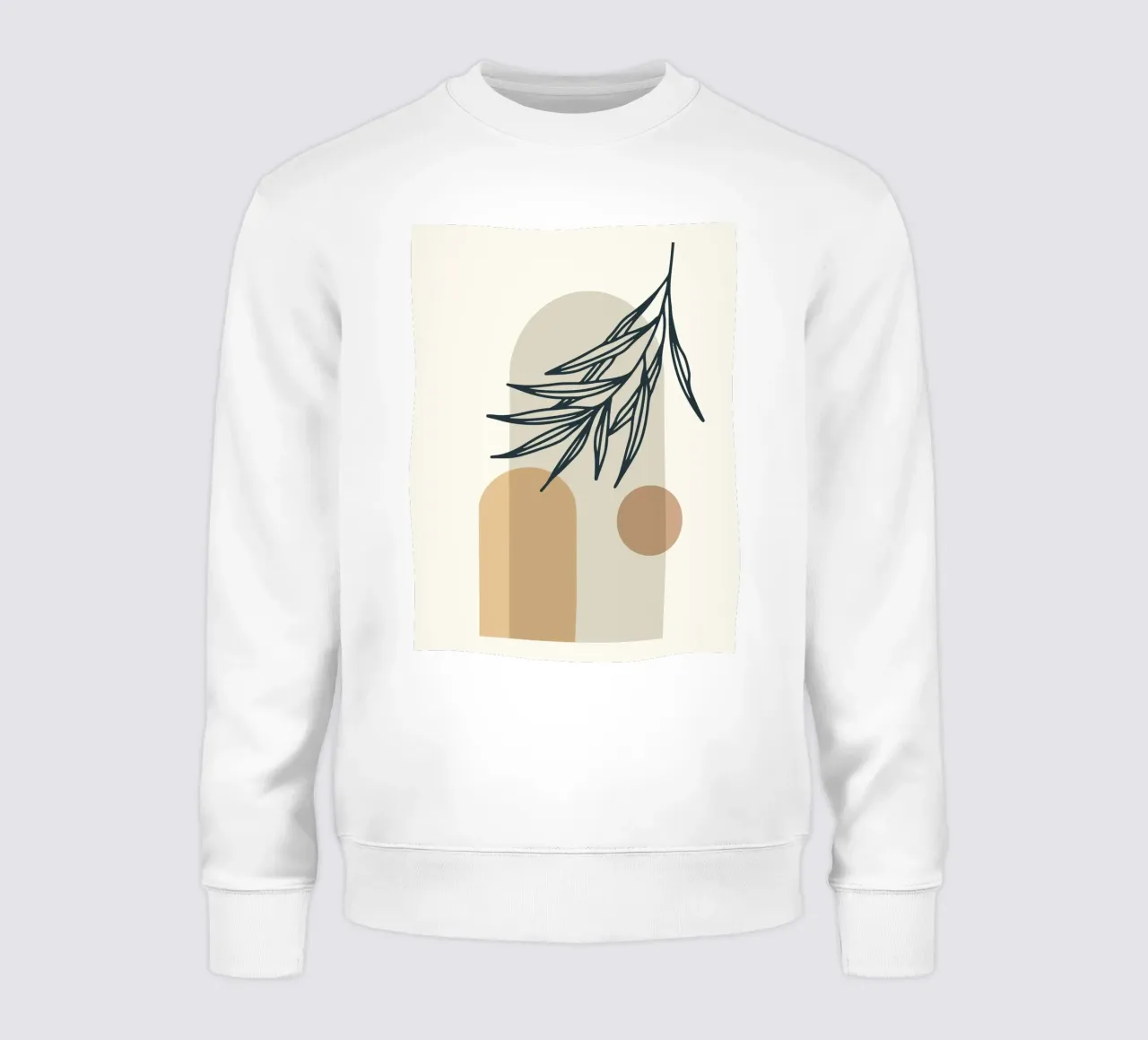 Boho Minimal - Elegant plantenmotief sweatshirt van Whole©