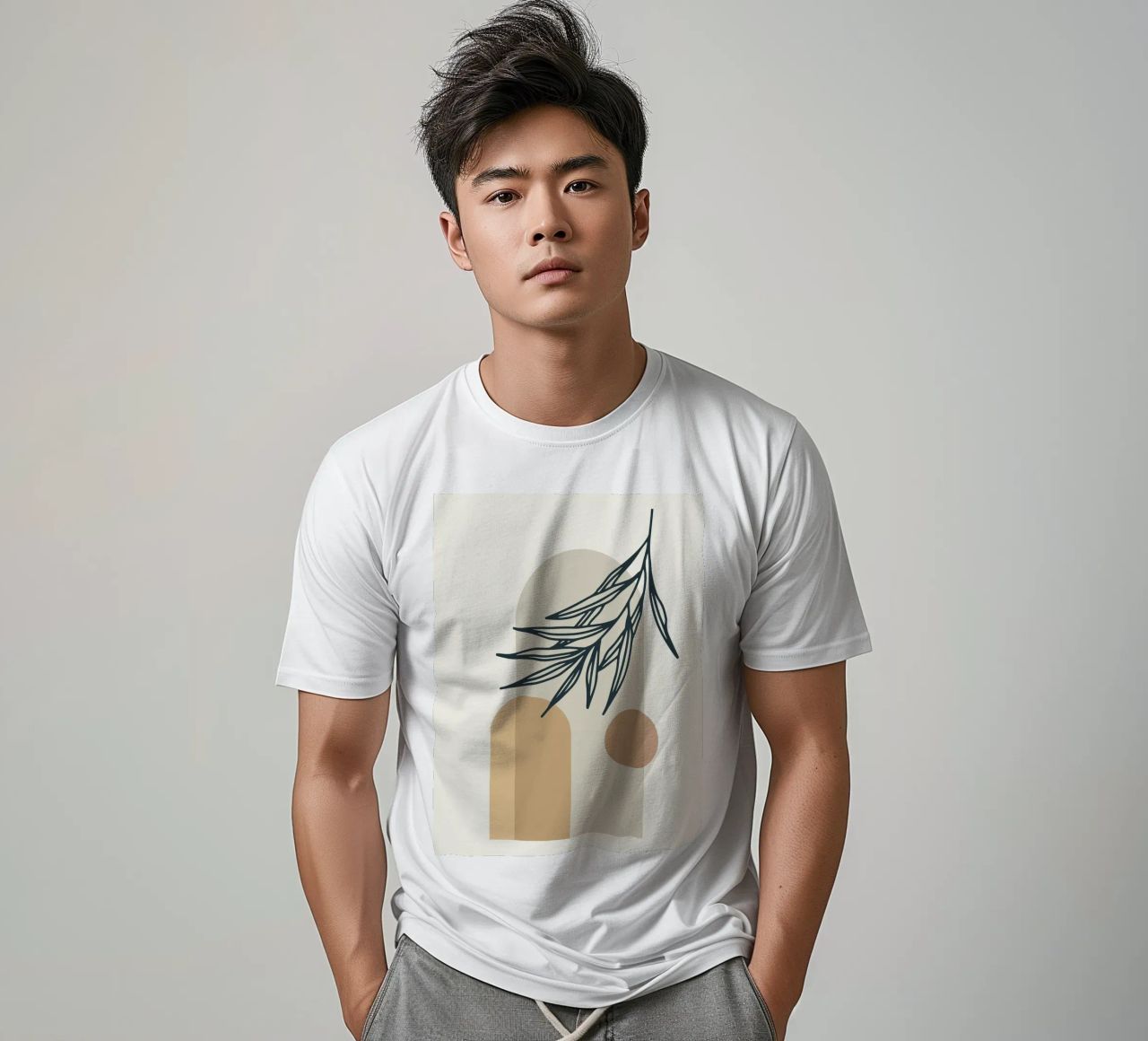 Boho Minimal - Motif végétal élégant t-shirt de Whole©