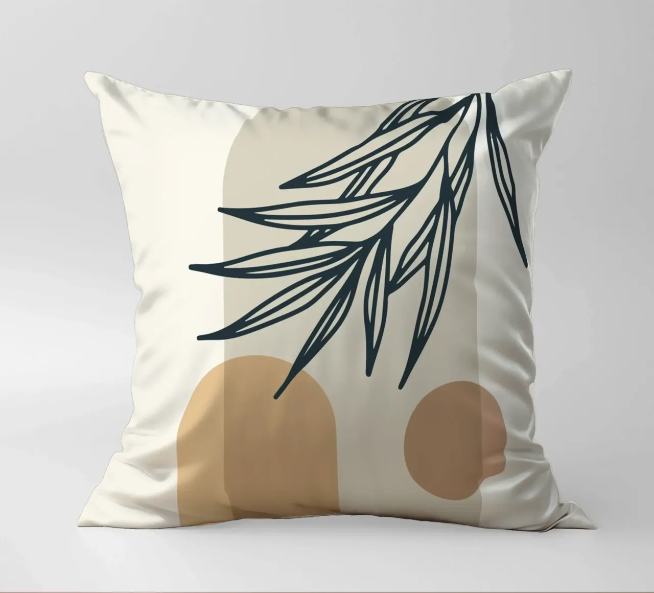 Boho Minimal - Elegante motivo vegetal cojín de Whole©