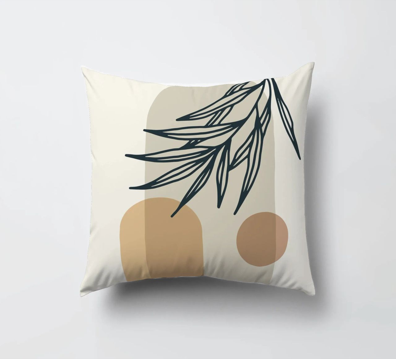 Boho Minimal - Motif végétal élégant coussin de Whole©