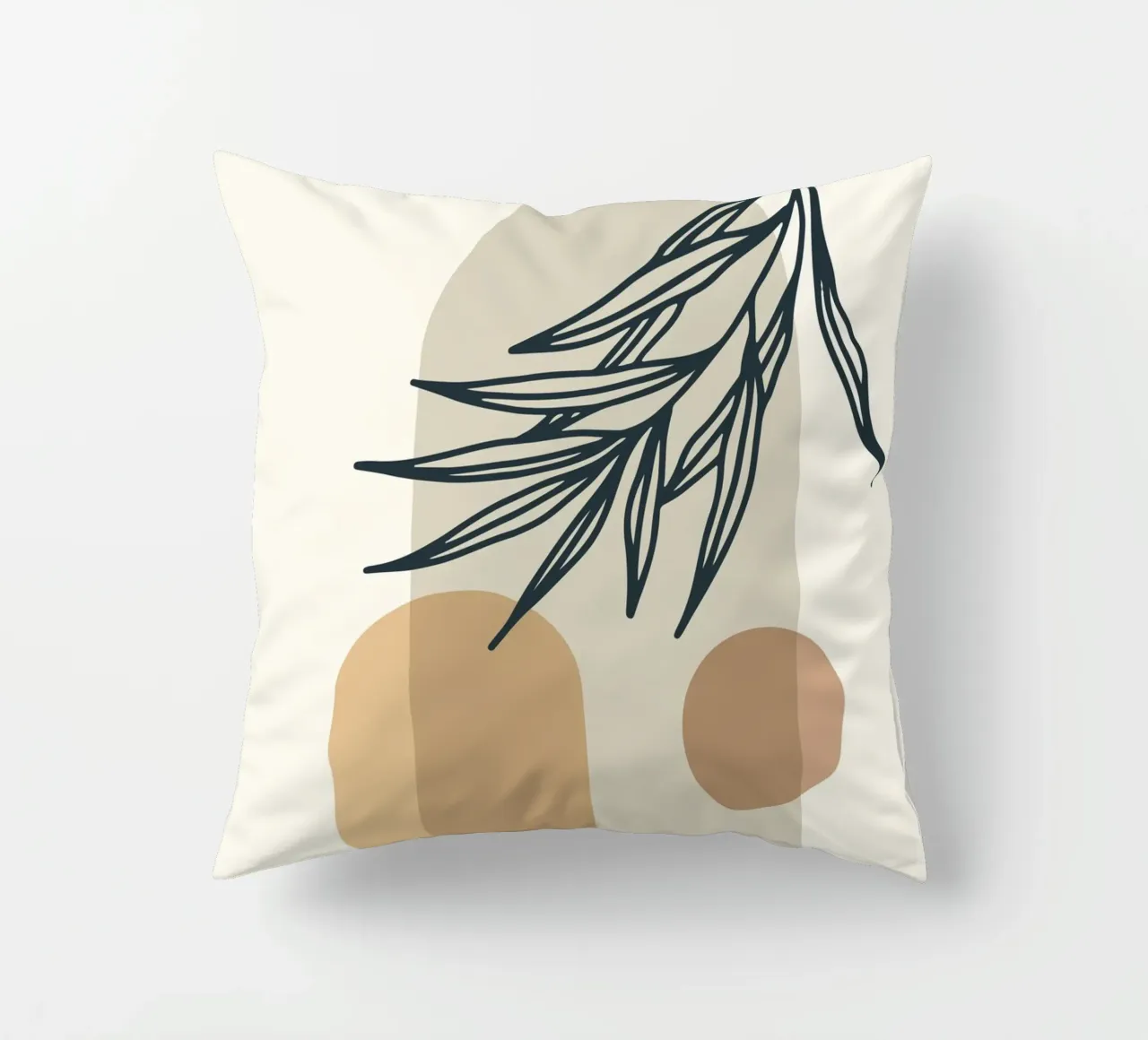 Boho Minimal - Elegante motivo vegetal cojín de Whole©