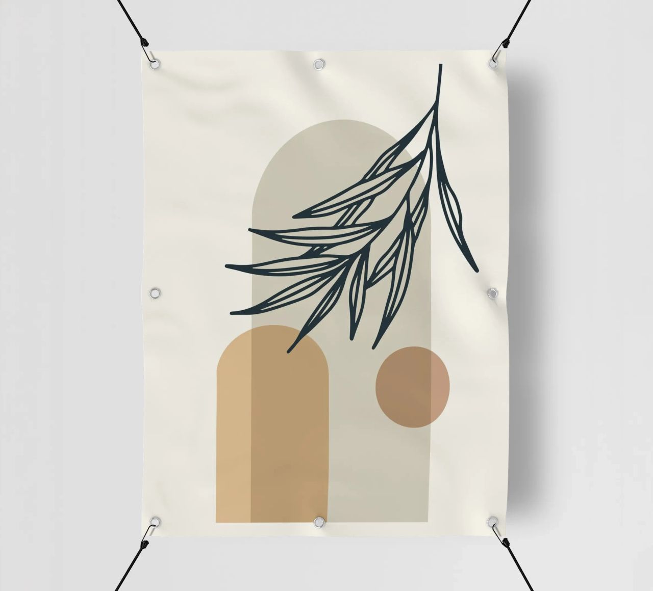 Boho Minimal - Motif végétal élégant bâche pvc de Whole©