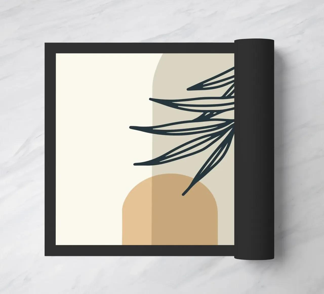 Boho Minimal - Elegante motivo vegetale zerbino da Whole©