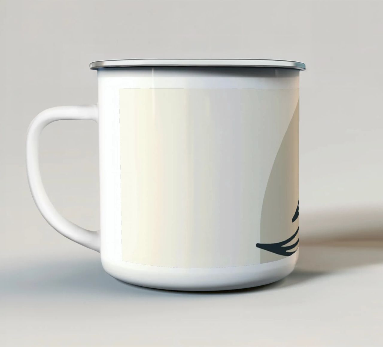 Boho Minimal - Motif végétal élégant mug en émail de Whole©