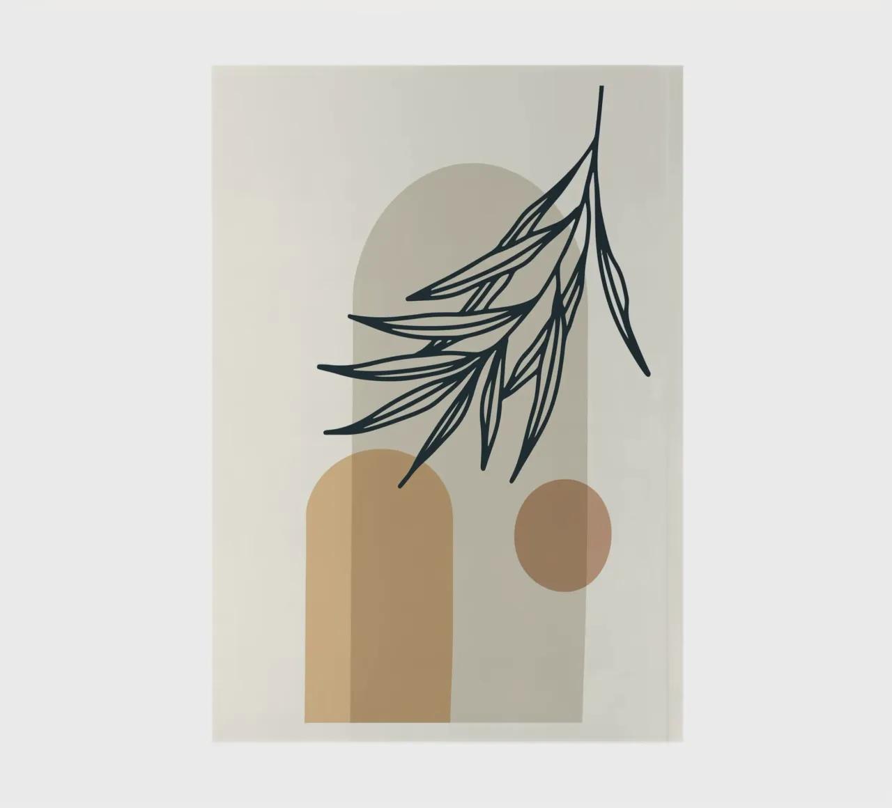 Boho Minimal – Elegantes Pflanzenmotiv Notizbuch von Whole©