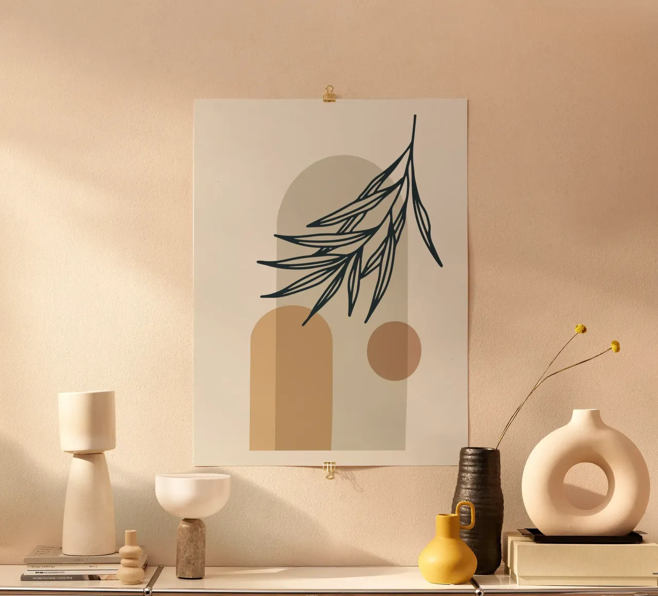 Boho Minimal - Elegant plant motif hahnemühle by Whole©