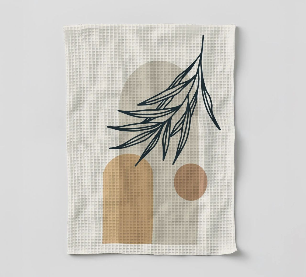 Boho Minimal - Motif végétal élégant torchon de Whole©