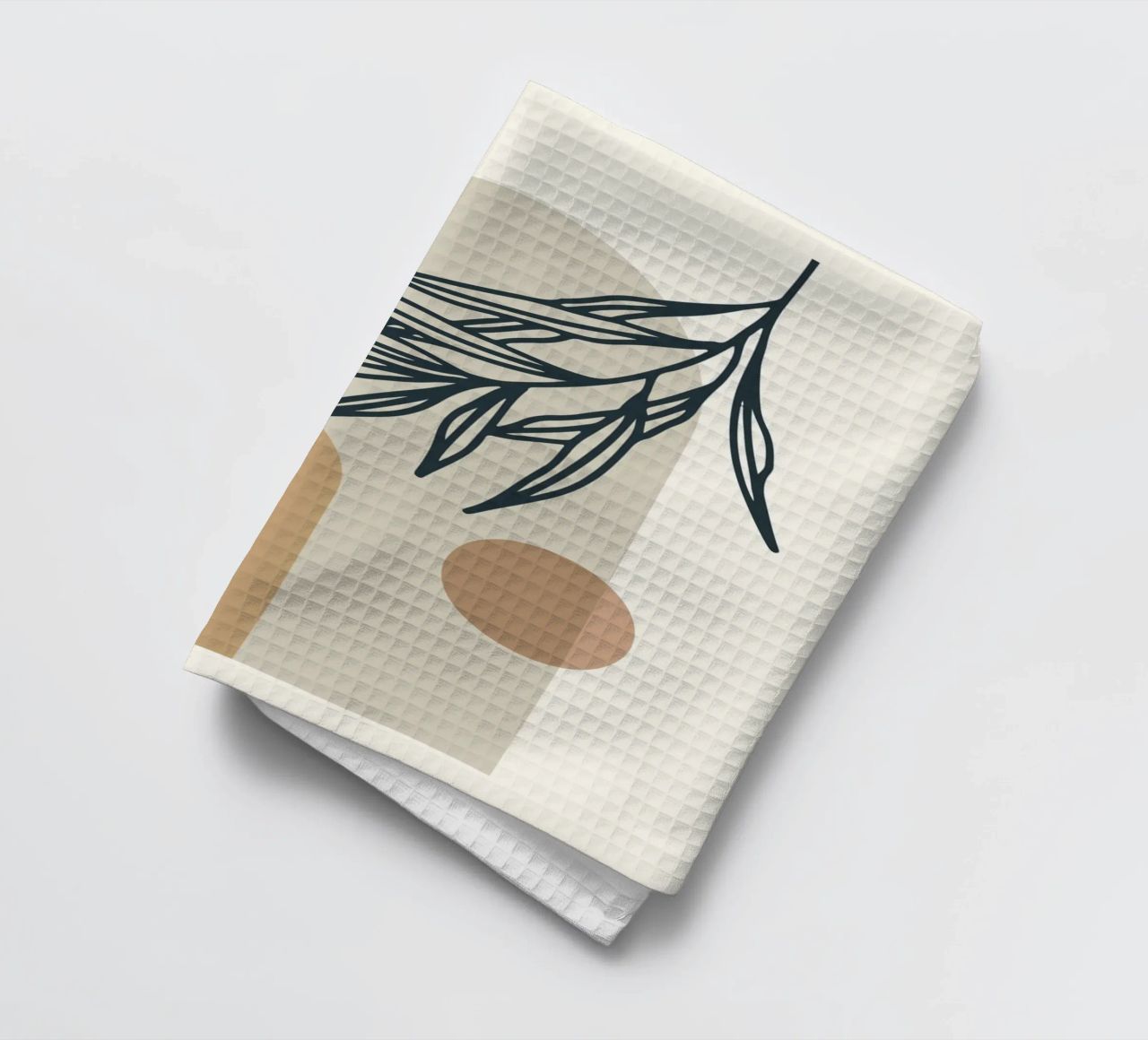 Boho Minimal - Motif végétal élégant torchon de Whole©