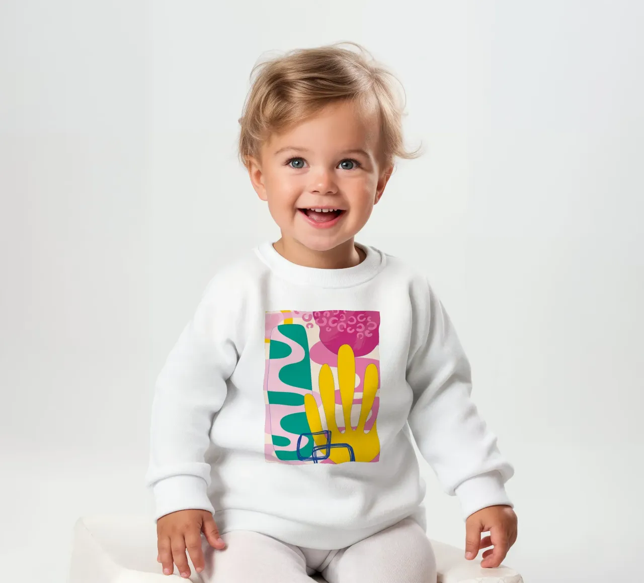 Pop Art Boho - Colourful & Lively baby sweatshirt by Whole©