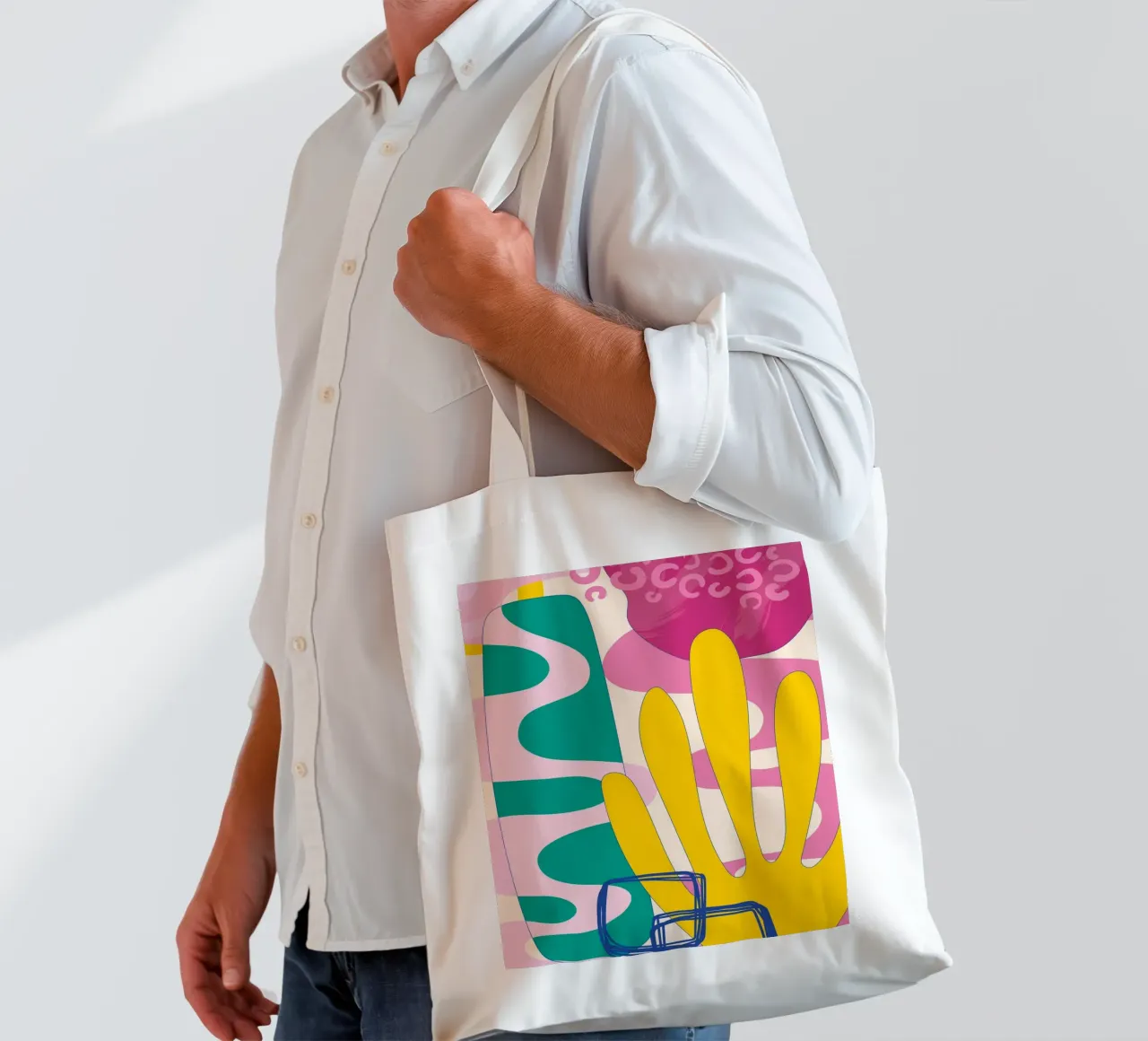 Pop Art Boho - Colorato e vivace borsa in juta da Whole©