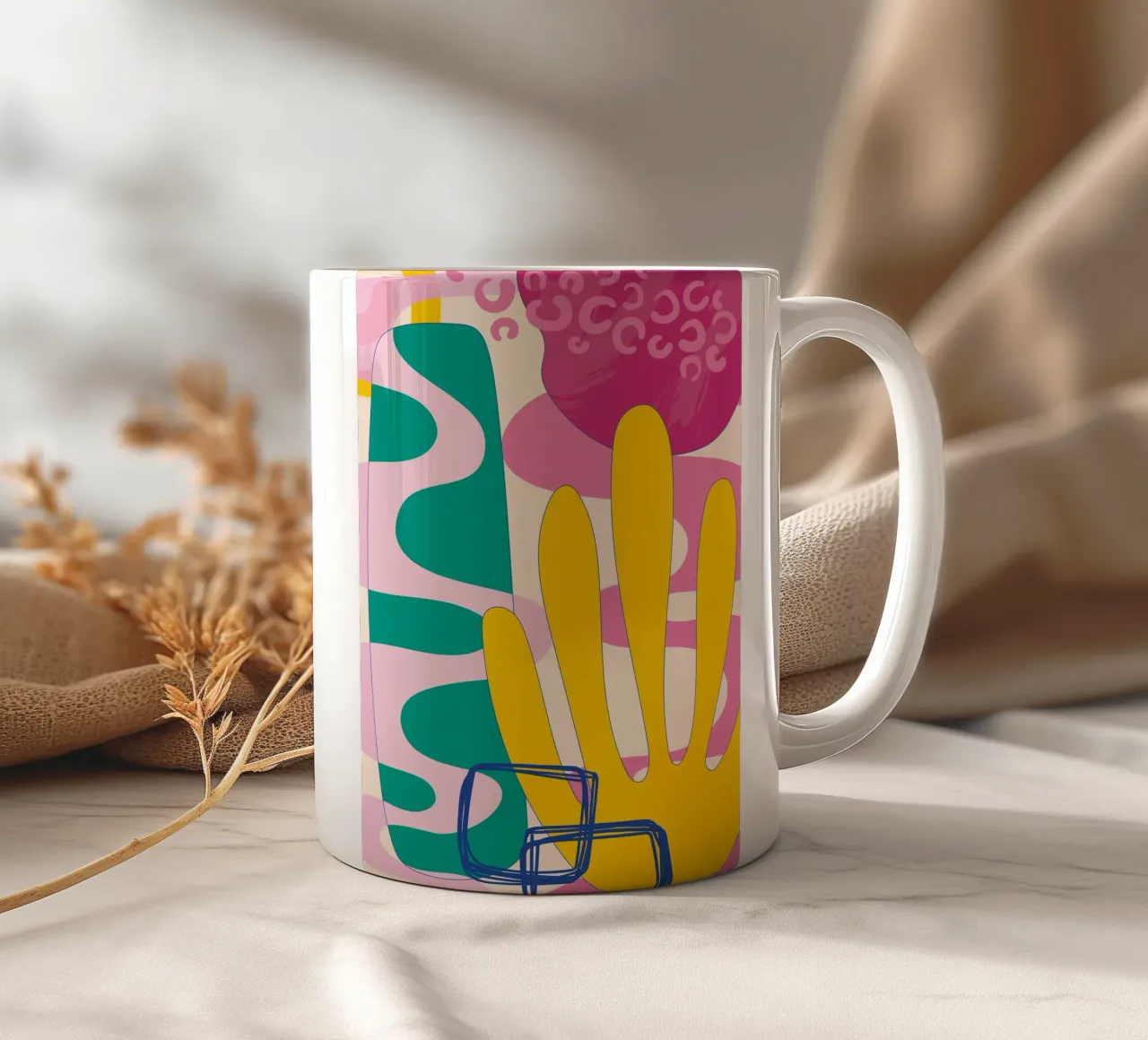 Pop Art Boho - Colorato e vivace tazza in ceramica da Whole©