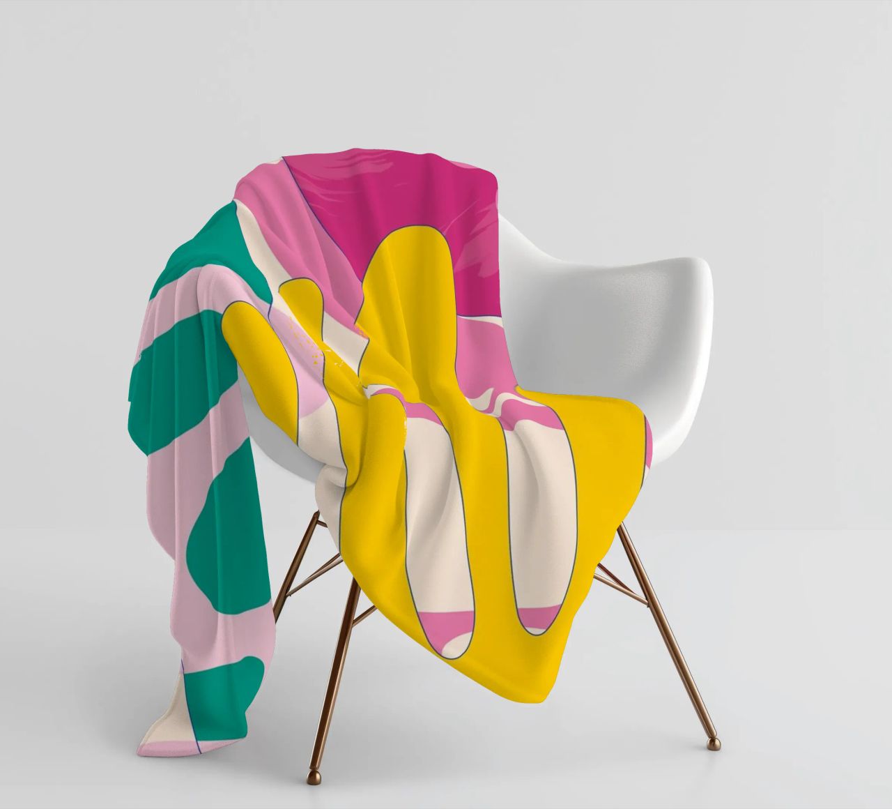 Pop Art Boho - Colourful & Lively fleece blanket by Whole©