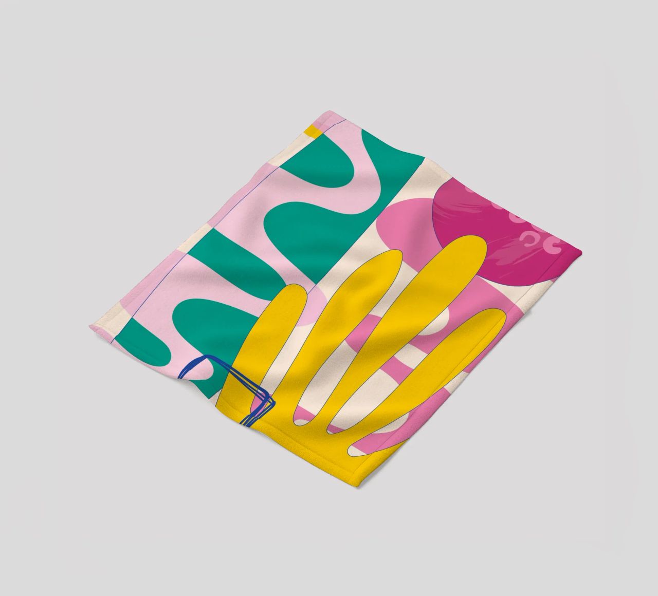 Pop Art Boho - Colourful & Lively fleece blanket by Whole©