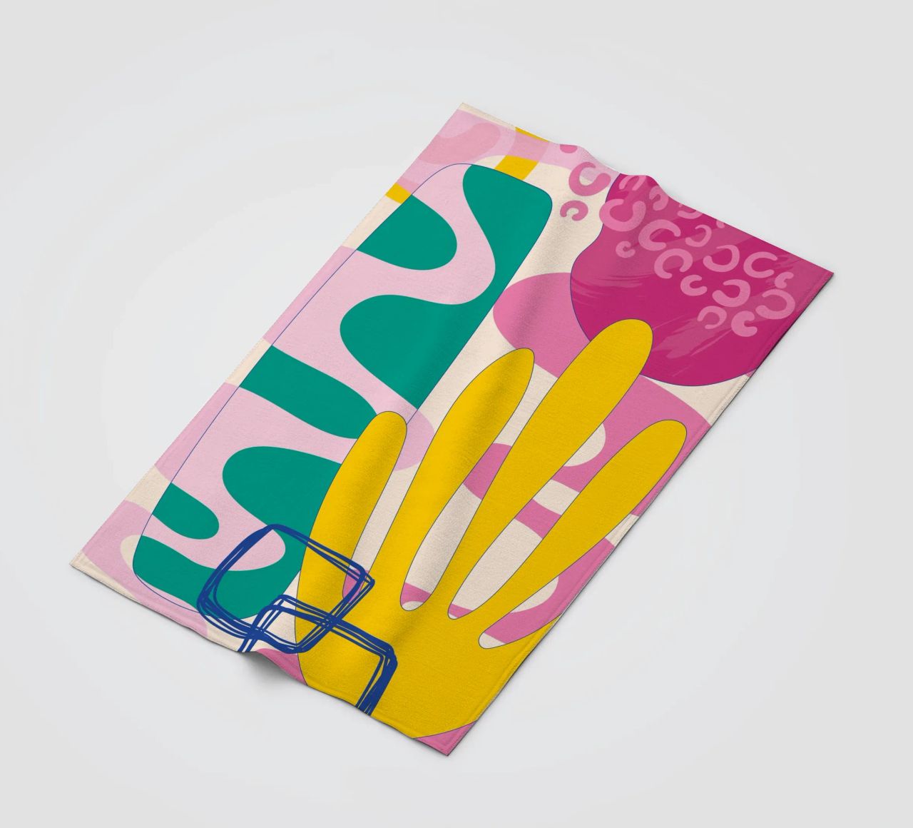 Pop Art Boho - Colourful & Lively fleece blanket by Whole©