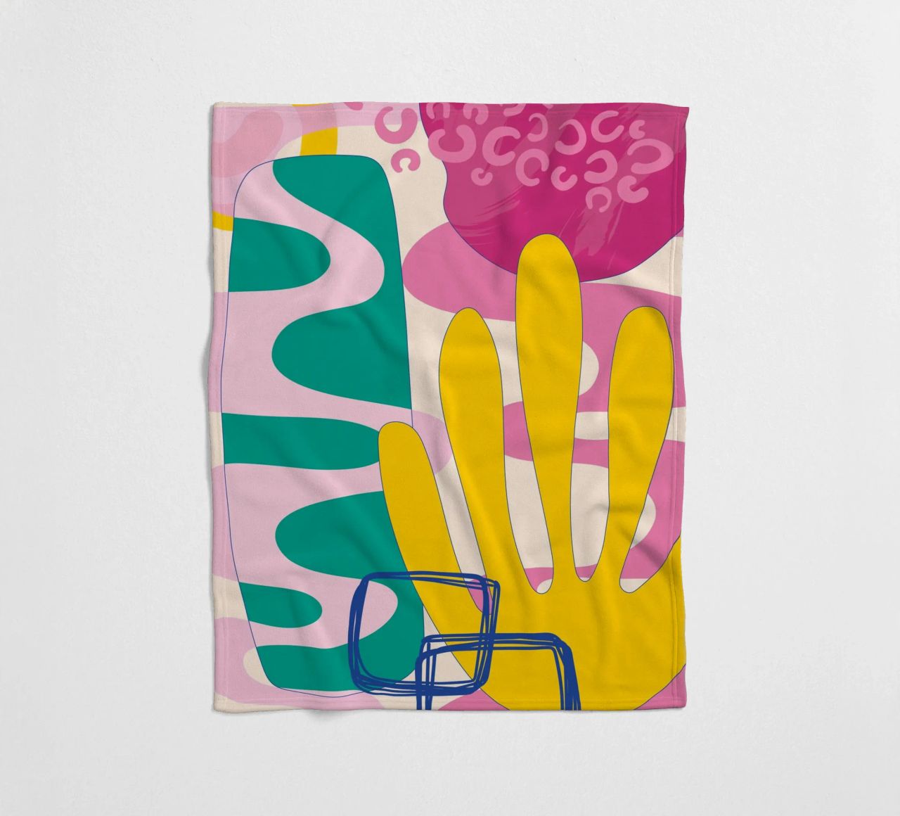 Pop Art Boho - Colourful & Lively fleece blanket by Whole©